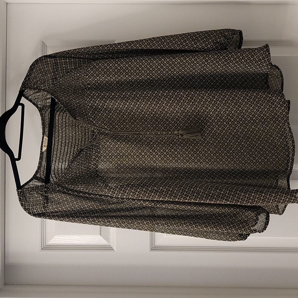 Sheer green tunic